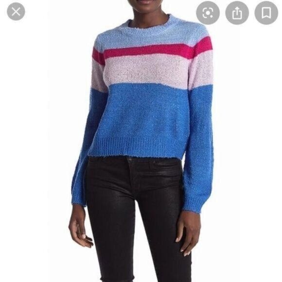 Nordstrom Ten Sixty Sherman Striped Sweater Chenille XS - Picture 1 of 6